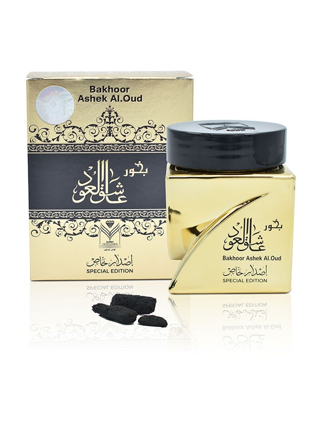 ALMAS بخور عاشق العود إصدار خاص 30 جرام من رقائق العود العربية الأصلية | الرائحة تدوم طوال اليوم - مثالي للصلاة، النماذ، هدايا رمضان والعيد، الاحتفالات، التأمل وتبخير الغرف - Image 1